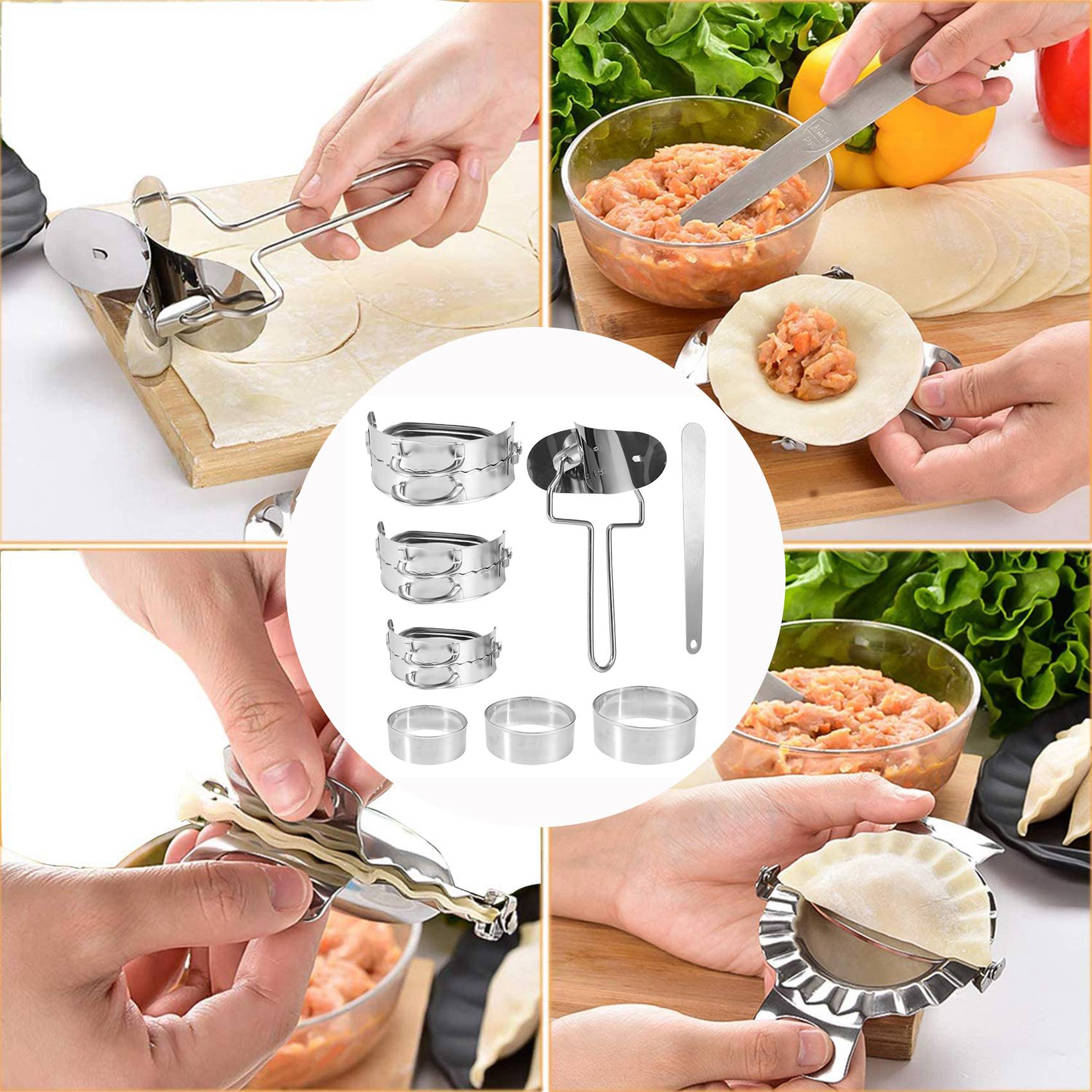 ABKW 만두 제조기 8개 세트, 중국식 완탕 및 교자 - Gyoza Dumpling Maker 리뷰 및 가격