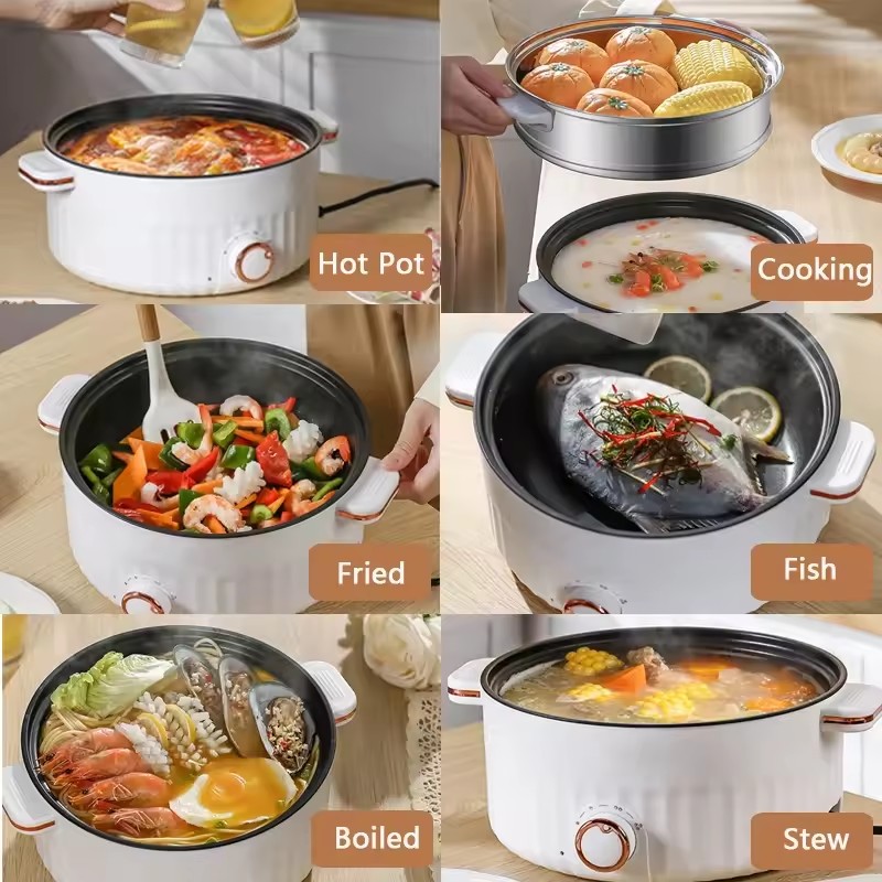 전기 휴대용 다기능 쿠커 가정용 이중 레이어 핫팟 미니 - Home Cooking Cookbook 리뷰 및 가격